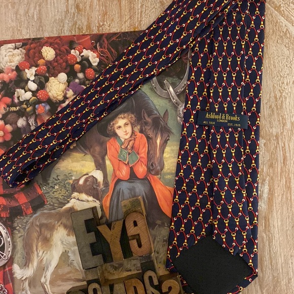 🆕🏴󠁧󠁢󠁥󠁮󠁧󠁿ASHFORD & BROOKS London Men’s Silk Tie - Picture 6 of 8